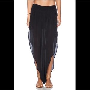 Black pant with slit in side. Lightweight Sheer  Women's Large